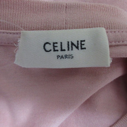 【USED】セリーヌ CELINE Tシャツ カットソー 半袖 ロゴ ピンク XXS