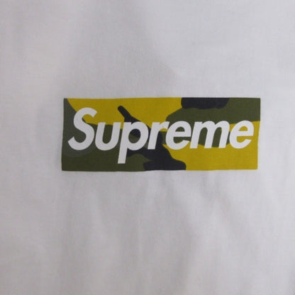 シュプリーム SUPREME ボックスロゴT カモフラ柄 白 Sサイズ