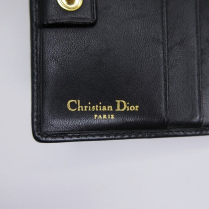 【USED】クリスチャンディオール Christian Dior カナージュ ウォレット 財布 二つ折り ブラック