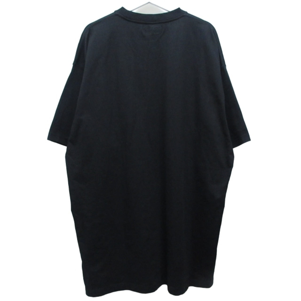 【USED】ヴェトモン ベトモン VETEMENTS vertical cut-up LogoTee Tシャツ 半袖 ロゴ ブラック XLサイズ 93419