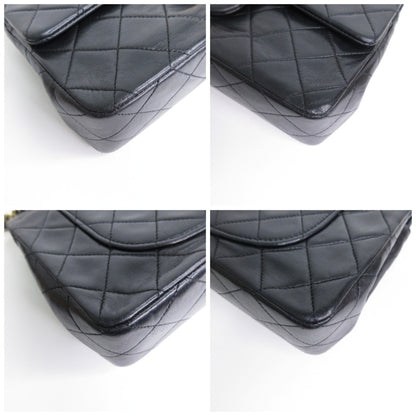 【USED】CHANEL シャネル マトラッセ ダブルフラップ 1番台 チェーンショルダーバッグ ブラック