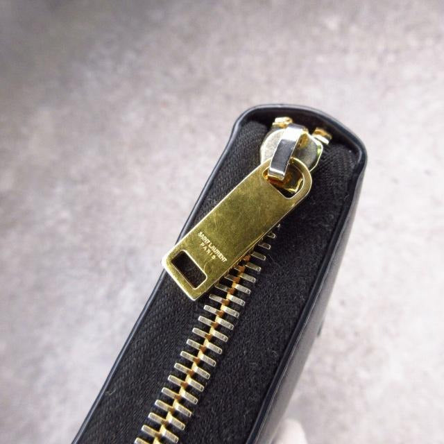 サンローラン パリ SAINT LAURENT PARIS カサンドラ ロングウォレット ラウンドジップ 長財布