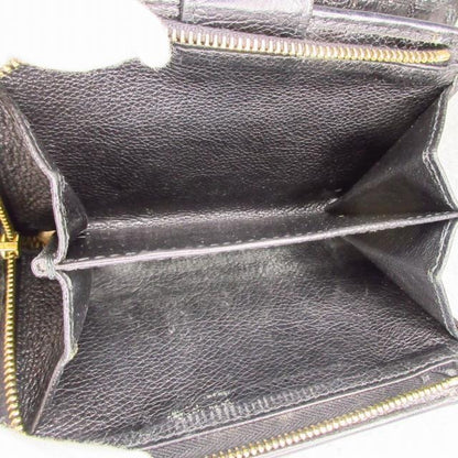 プラダ PRADA 2つ折り財布 ウォレット 三角プレート レザー ブラック