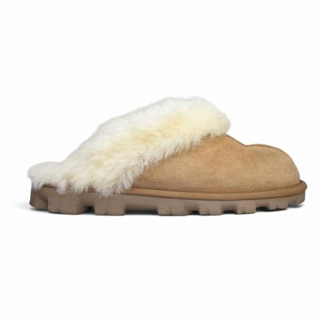 アグ UGG ムートン サンダル スリッパ コケット キャメル系 23cm