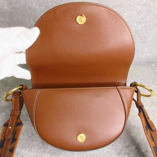 ステラマッカートニー STELLA McCARTNEY 美品 マーリー ロゴバッグ Marlee Logo Bag ショルダーバッグ シナモン