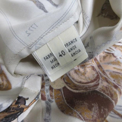 エルメス HERMES 美品 マルジェラ期 フランス騎兵柄 シルクシャツ ブラウス
