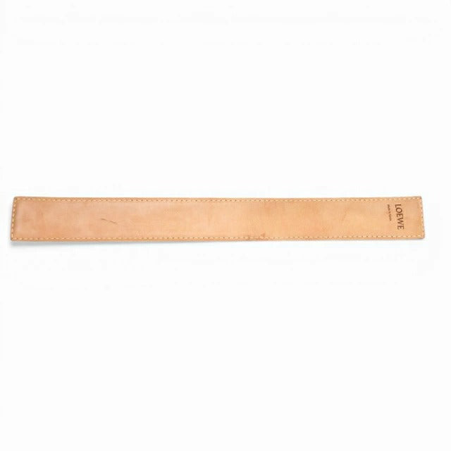ロエベ LOEWE 美品 スラップ ブレスレット アナグラム タン
