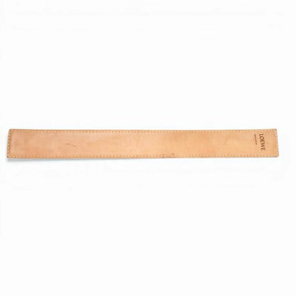 ロエベ LOEWE 美品 スラップ ブレスレット アナグラム タン