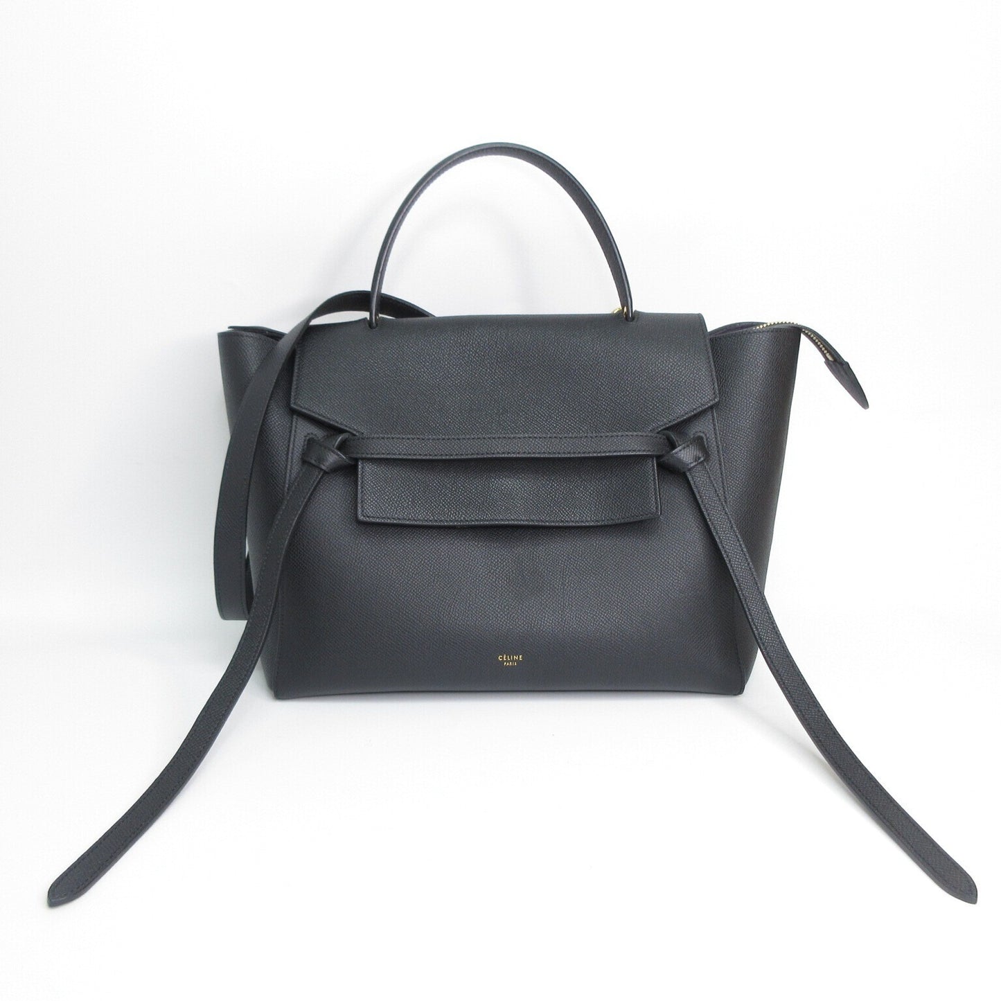 極美品 セリーヌ CELINE ベルトバッグ ミニ ブラック