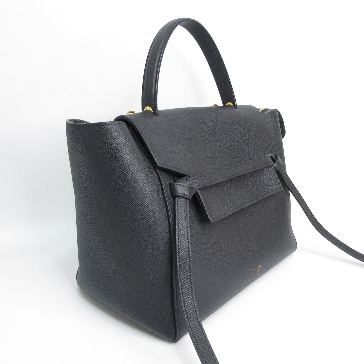 極美品 セリーヌ CELINE ベルトバッグ ミニ ブラック
