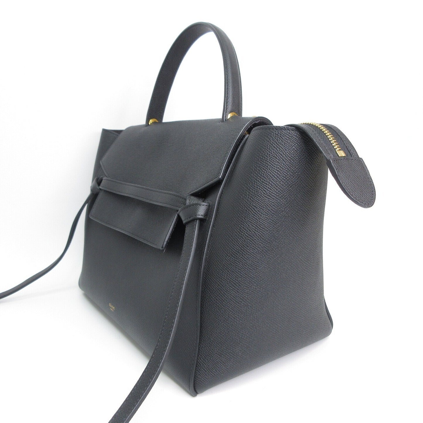 極美品 セリーヌ CELINE ベルトバッグ ミニ ブラック