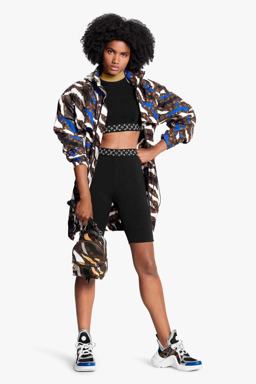 MM World Tour Collection M43080 Handbag 2way Black Men's Women's