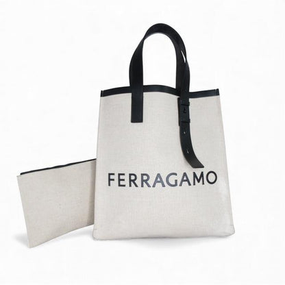 サルヴァトーレフェラガモ Salvatore Ferragamo トートバッグ キャンバス