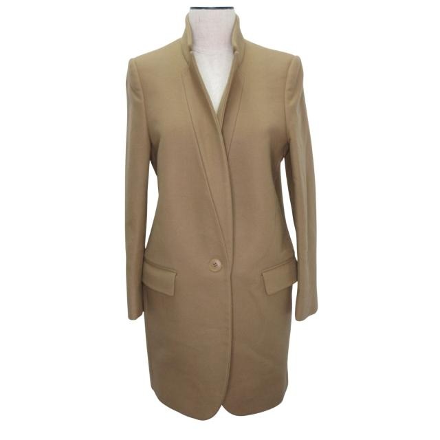 ステラマッカートニー STELLA McCARTNEY 長袖 コート ステンカラーブライスチェスター ウール 40 Lサイズ相当 ベージュ系