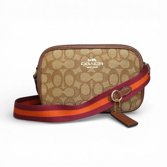 コーチ COACH 美品 ミニ ジェイミー カメラ バッグ シグネチャー