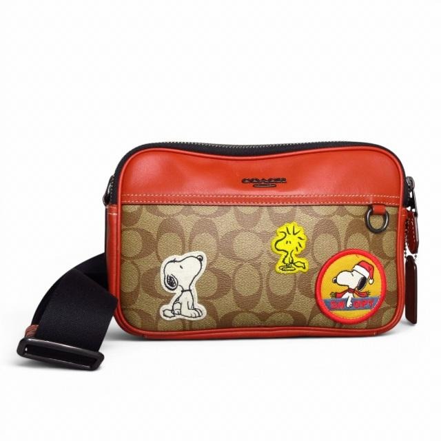 コーチ COACH × PEANUTS ピーナッツ グラハム クロスボディ ショルダーバッグ