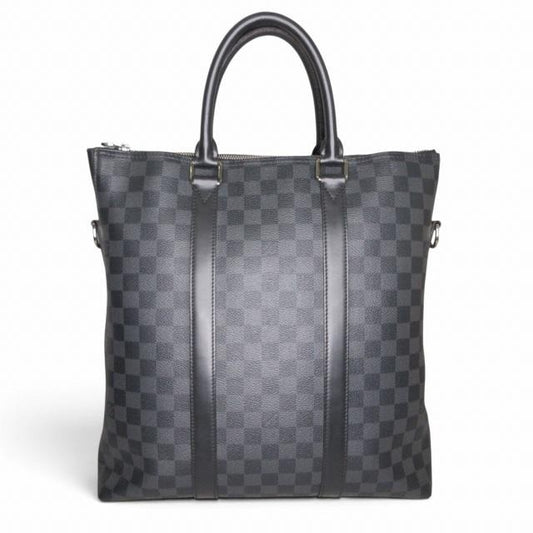 ルイヴィトン LOUIS VUITTON ダミエ グラフィット アントン トートバッグ N40000 ブラック