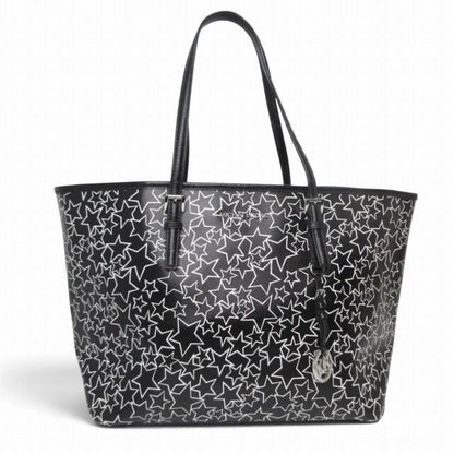 マイケルコース MICHAEL KORS 美品 トートバッグ スター柄 ブラック