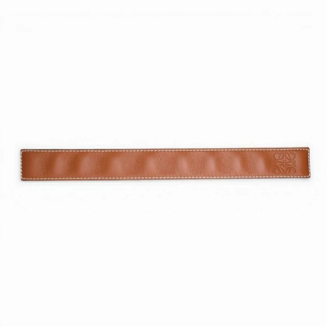 ロエベ LOEWE 美品 スラップ ブレスレット アナグラム タン