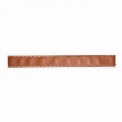 ロエベ LOEWE 美品 スラップ ブレスレット アナグラム タン