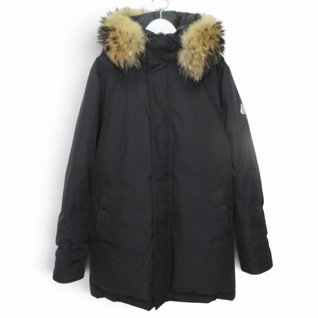 ピレネックス Pyrenex 美品 ANNECY FUR アヌシーダウンジャケット コート ファー ワッペン HMM037