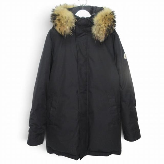 ピレネックス Pyrenex 美品 ANNECY FUR アヌシーダウンジャケット コート ファー ワッペン HMM037