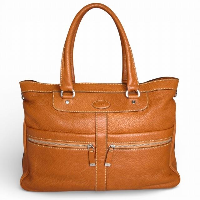トッズ TOD'S トートバッグ レザー ライトブラウン E0227032694 即発送