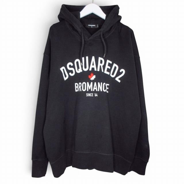 ディースクエアード DSQUARED2 ロゴスウェット プルオーバー フーディー パーカー オーバーサイズ