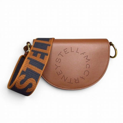 ステラマッカートニー STELLA McCARTNEY 美品 マーリー ロゴバッグ Marlee Logo Bag ショルダーバッグ シナモン