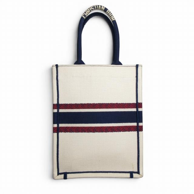 クリスチャンディオール Christian Dior 美品 バーティカル ブックトート キャンバス