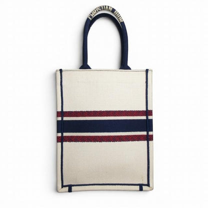 クリスチャンディオール Christian Dior 美品 バーティカル ブックトート キャンバス