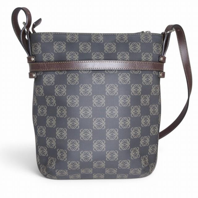 ロエベ LOEWE リピートアナグラム ショルダーバッグ ポーチ付き ブラウン