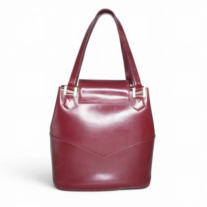 イヴサンローラン YVES SAINT LAURENT ハンドバッグ ヴィンテージ ボルドー