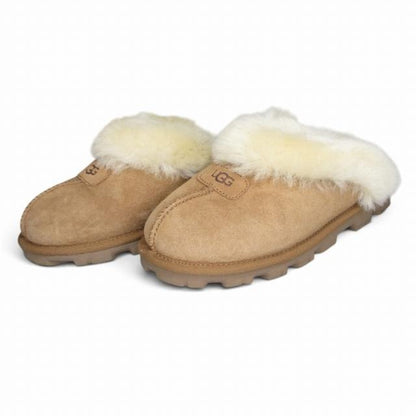 アグ UGG ムートン サンダル スリッパ コケット キャメル系 23cm