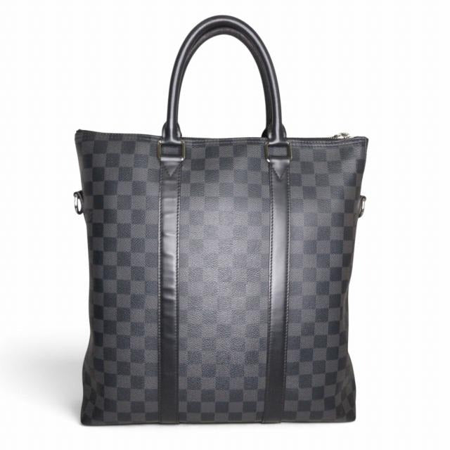 ルイヴィトン LOUIS VUITTON ダミエ グラフィット アントン トートバッグ N40000 ブラック