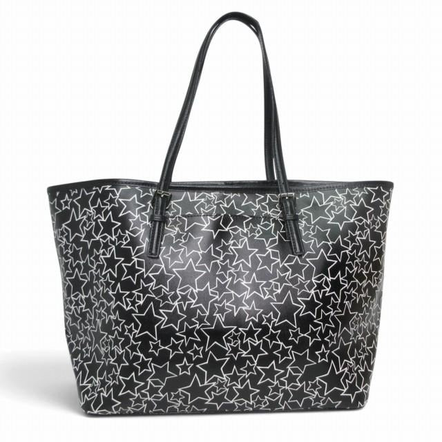 マイケルコース MICHAEL KORS 美品 トートバッグ スター柄 ブラック