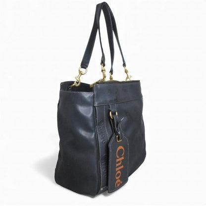 クロエ CHLOE エデン トートバッグ ロゴ ブラック