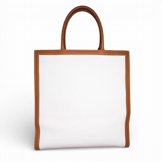 セリーヌ CELINE 美品 バーティカルカバ ラージ キャンバス レザー