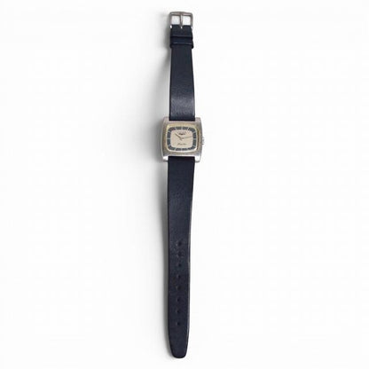ロンジン LONGINES 稼働 70'S フラッグシップ 手巻き 腕時計 ネイビー系