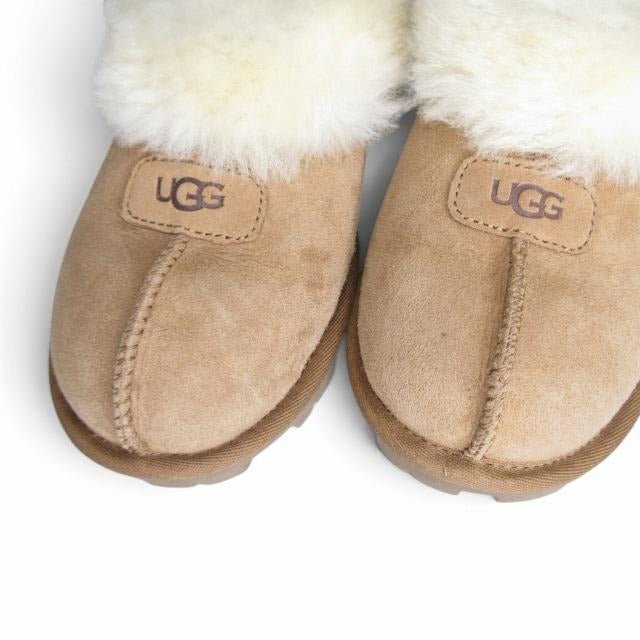 アグ UGG ムートン サンダル スリッパ コケット キャメル系 23cm
