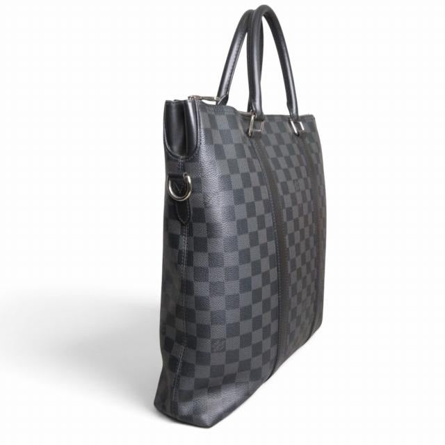 ルイヴィトン LOUIS VUITTON ダミエ グラフィット アントン トートバッグ N40000 ブラック