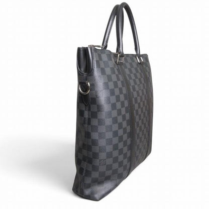 ルイヴィトン LOUIS VUITTON ダミエ グラフィット アントン トートバッグ N40000 ブラック