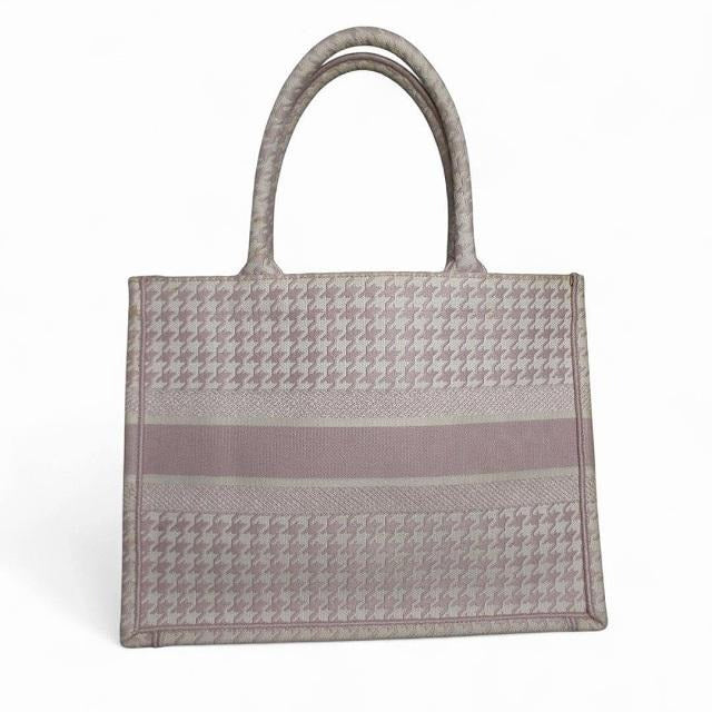 クリスチャンディオール Christian Dior ブックトートミディアム トートバッグ 千鳥格子柄