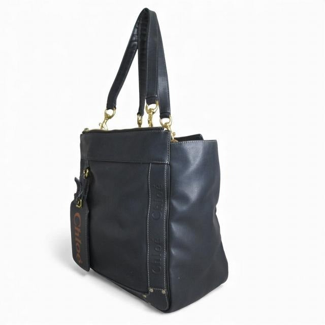 クロエ CHLOE エデン トートバッグ ロゴ ブラック