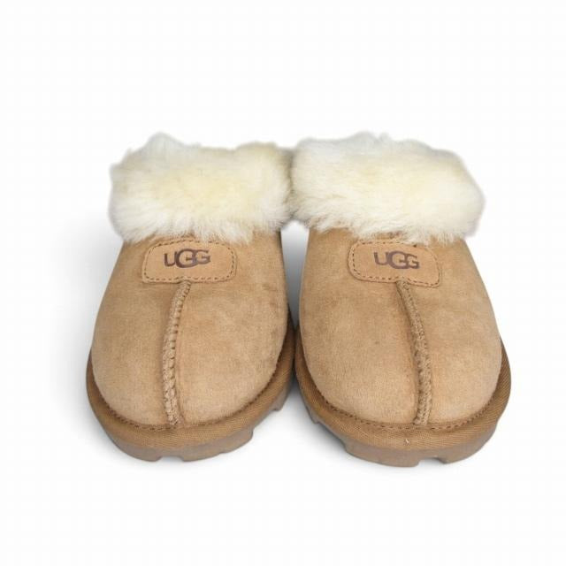 アグ UGG ムートン サンダル スリッパ コケット キャメル系 23cm