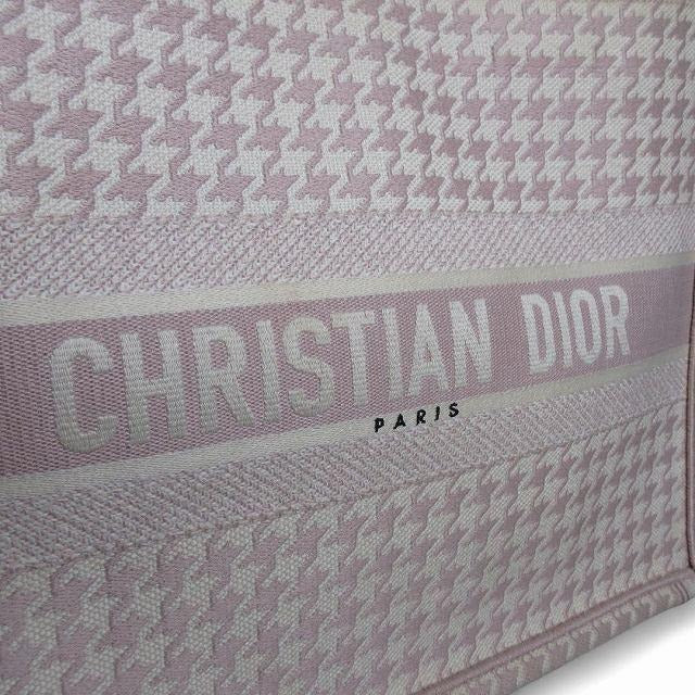クリスチャンディオール Christian Dior ブックトートミディアム トートバッグ 千鳥格子柄