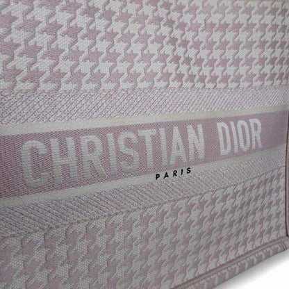 クリスチャンディオール Christian Dior ブックトートミディアム トートバッグ 千鳥格子柄