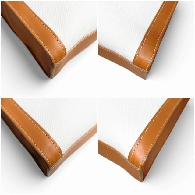 セリーヌ CELINE 美品 バーティカルカバ ラージ キャンバス レザー