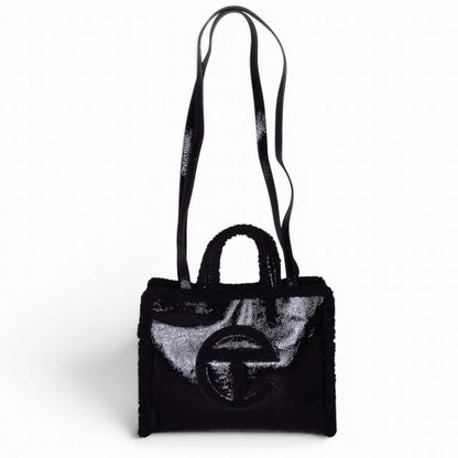 アグ UGG ×TELFAR テルファー 美品 コラボ トートバッグ ショルダーバッグ パテントレザー シワ加工