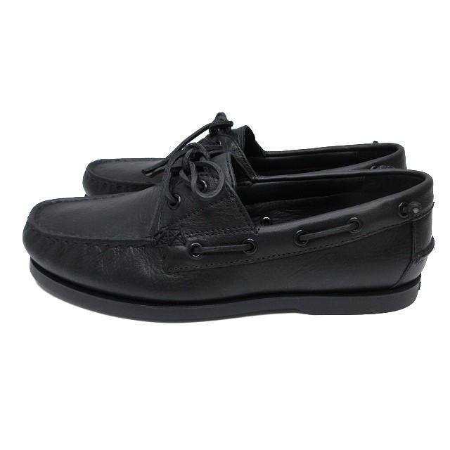 ポロ ラルフローレン POLO RALPH LAUREN ビリーズ BILLY'S 別注 ボートシューズ デッキシューズ 靴 シボ革 箱有 26cm ブラック